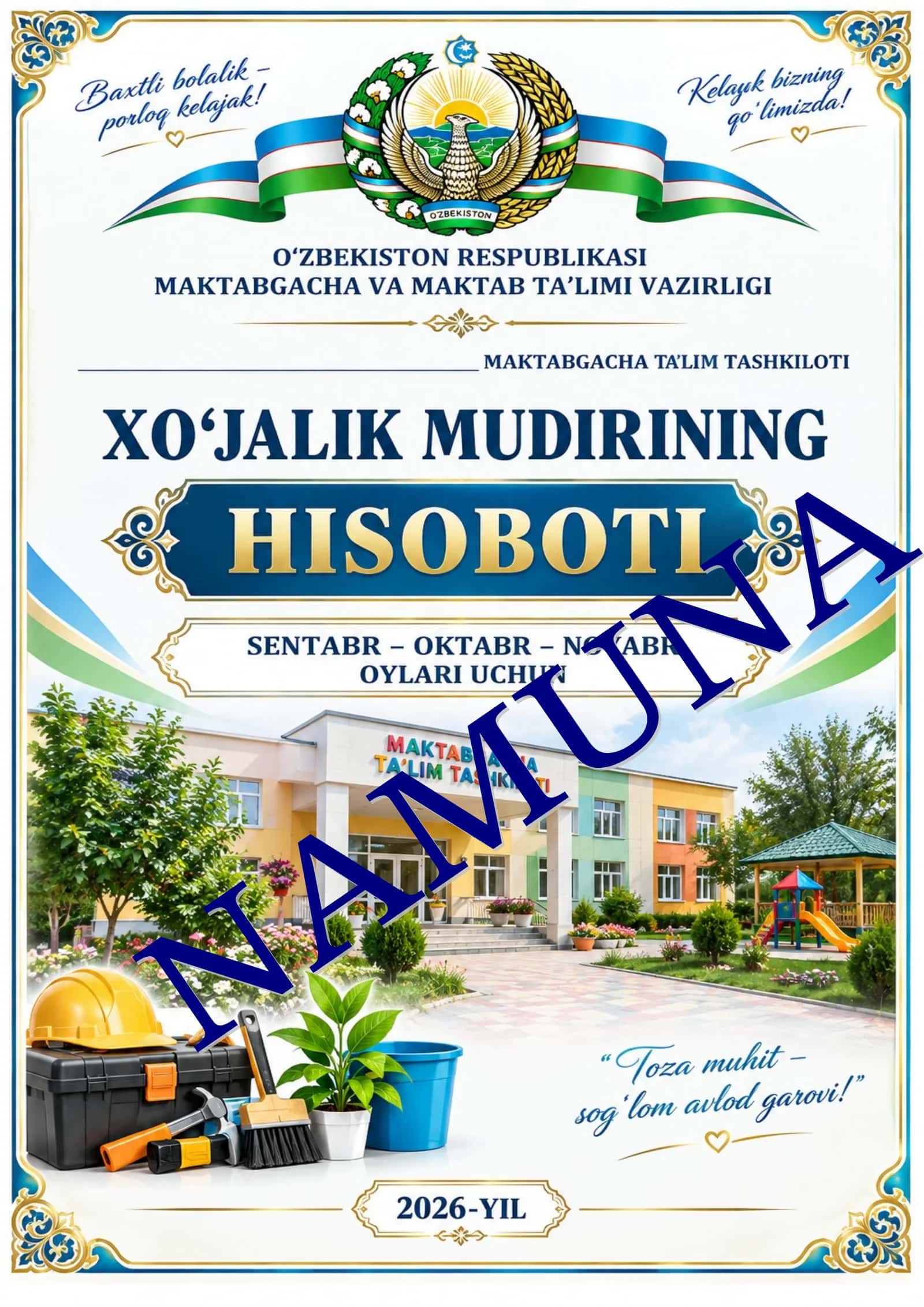 Hisobot 2026–2027-O‘quv yili uchun 1