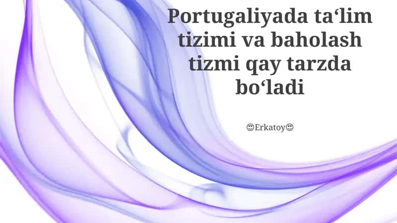Portugaliyada ta‘lim tizimi va baholash tizmi 1