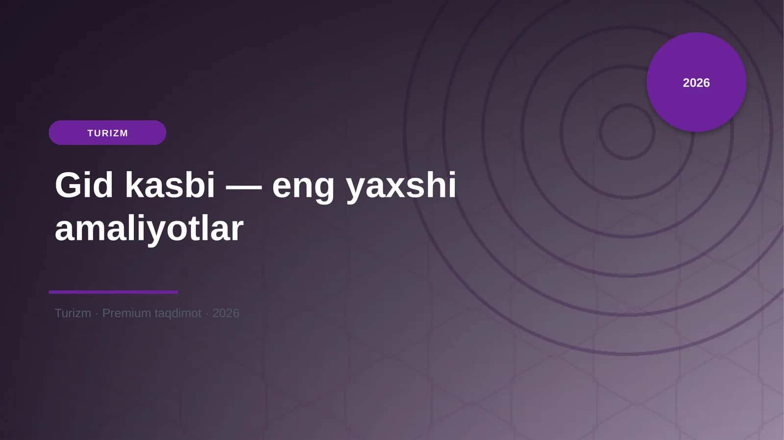 Gid kasbi — eng yaxshi amaliyotlar 1