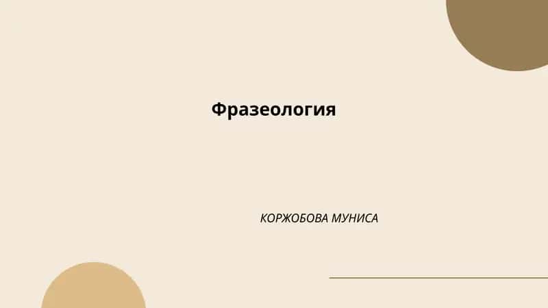Фразеология 1