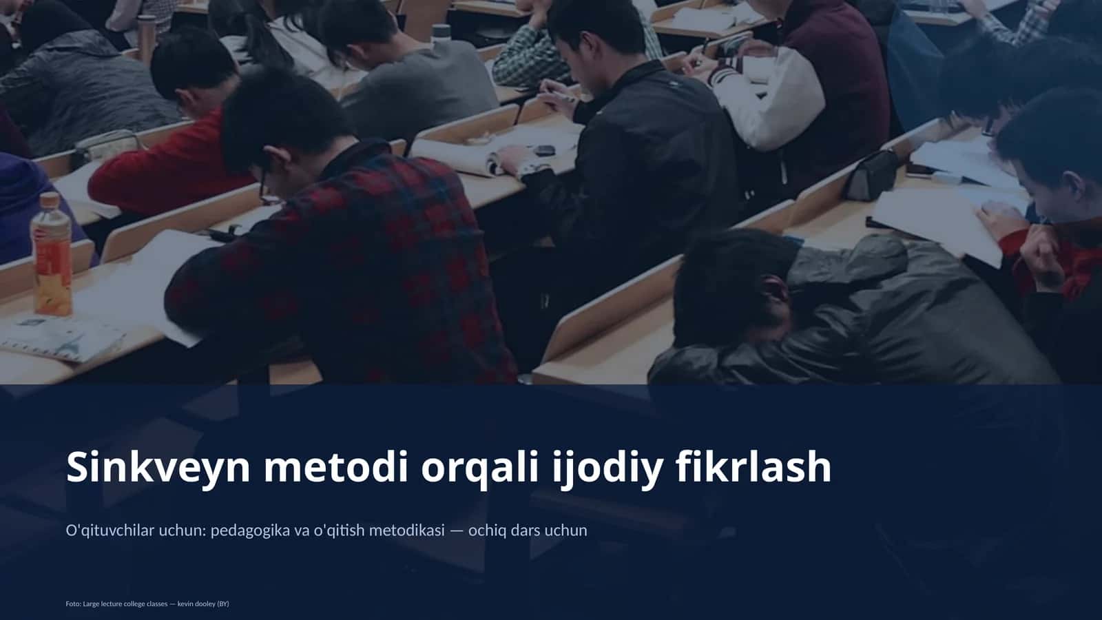 Sinkveyn metodi orqali ijodiy fikrlash 1