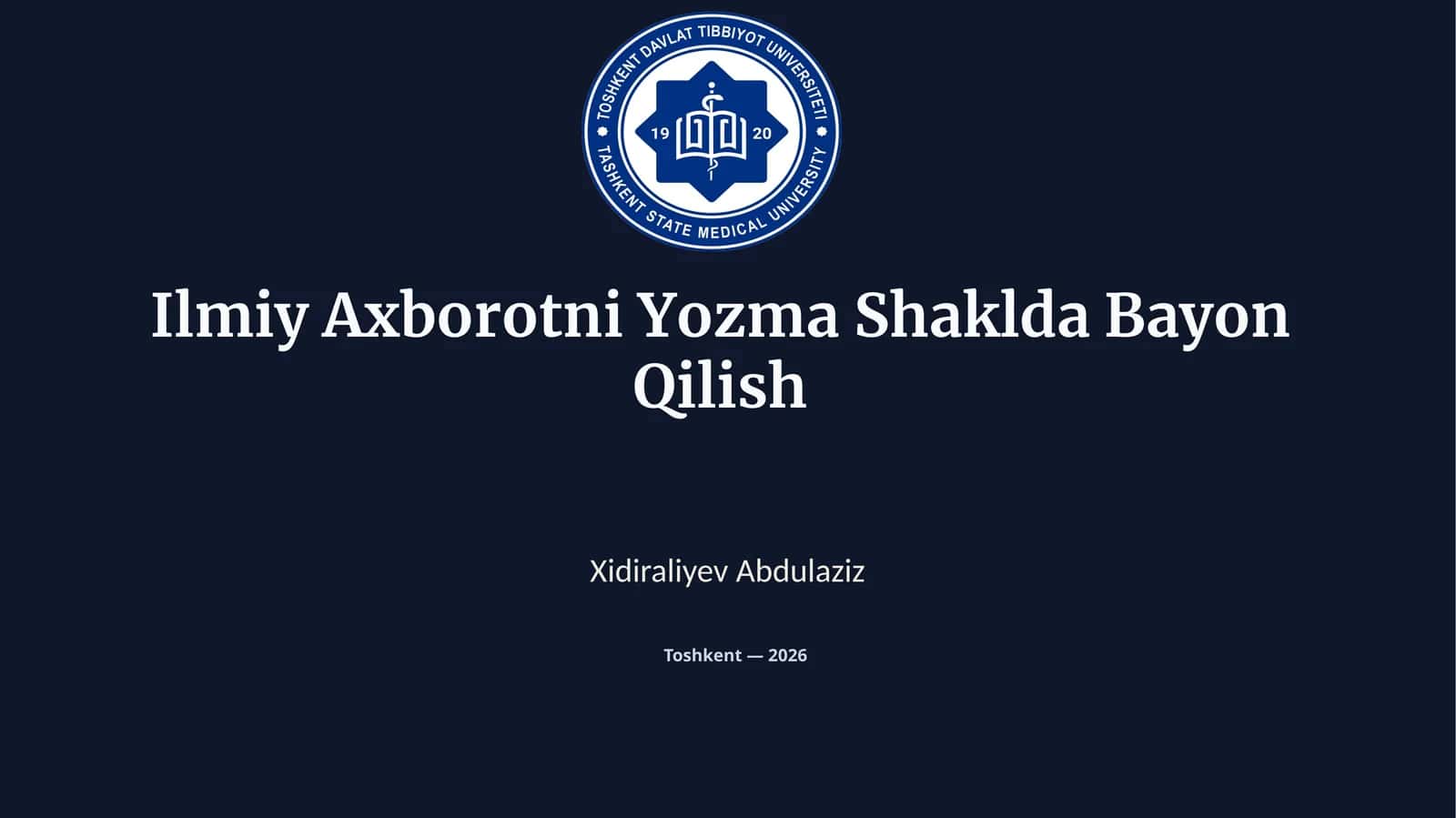 IlmiyAxborotniYozmaShakldaBayonQilish 1