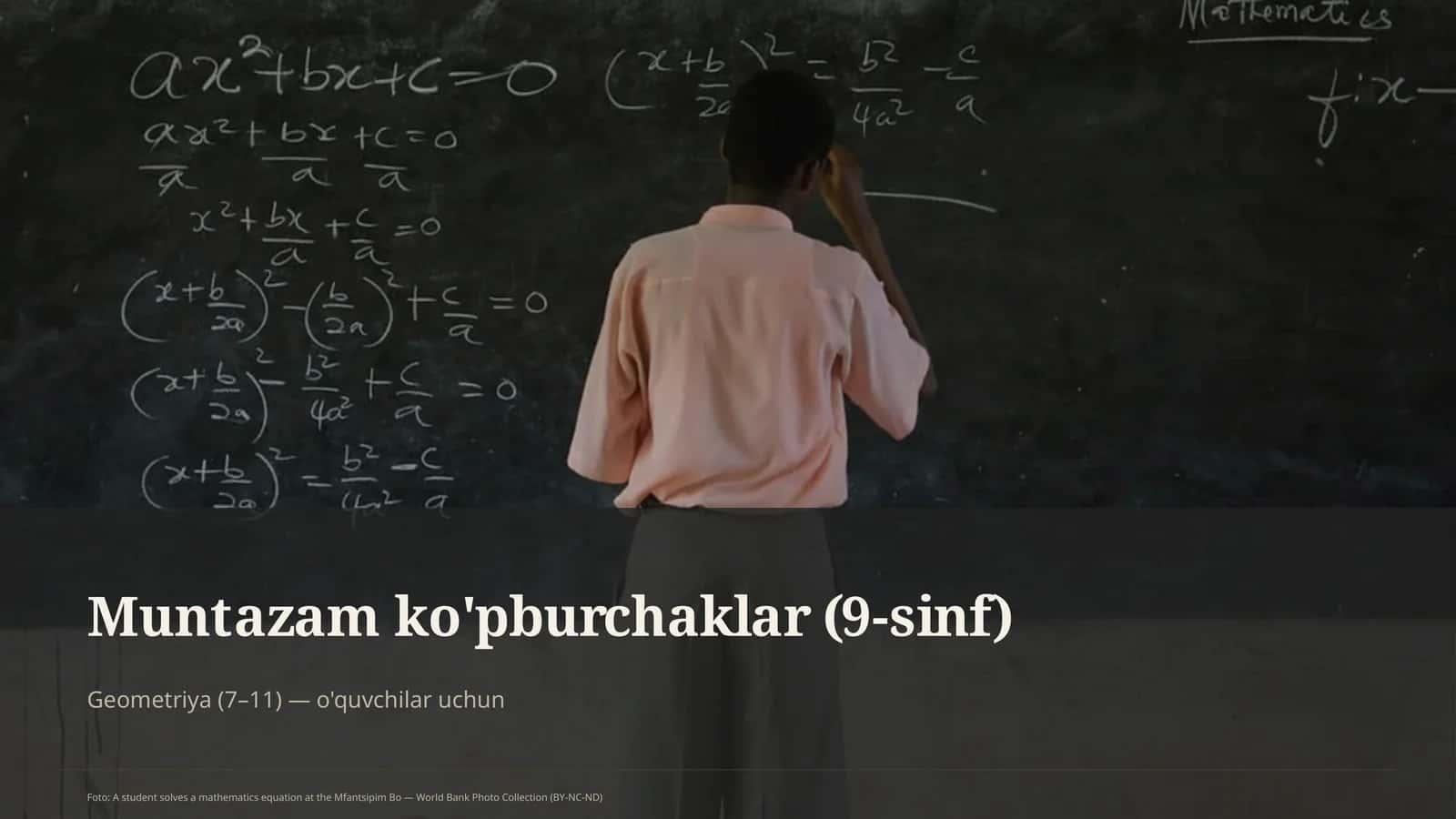 Muntazam ko'pburchaklar (9-sinf) 3