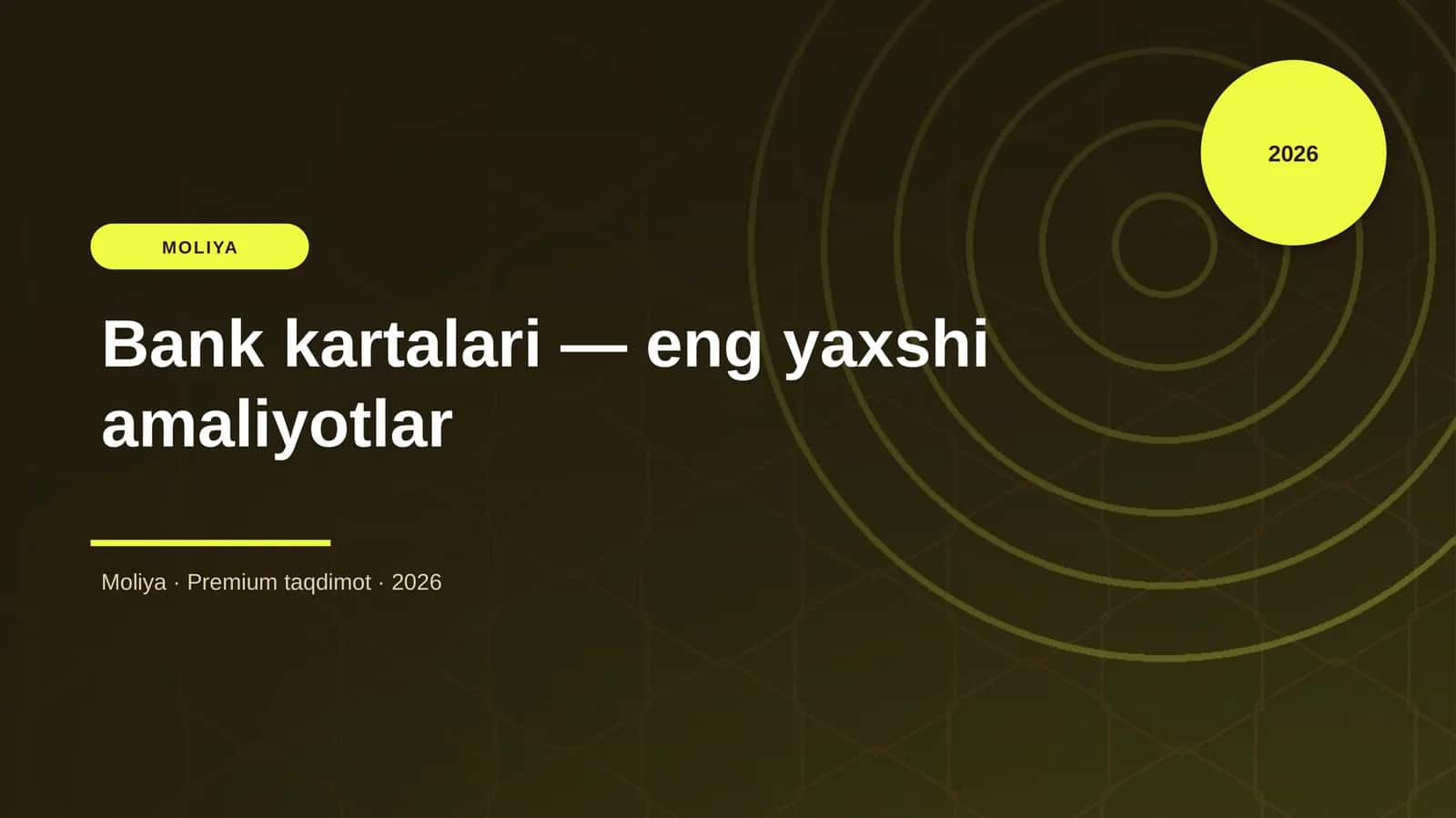 Bank kartalari — eng yaxshi amaliyotlar 1