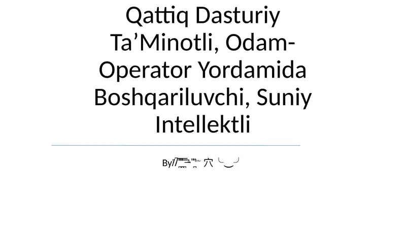 Sanoat Robotlari 1