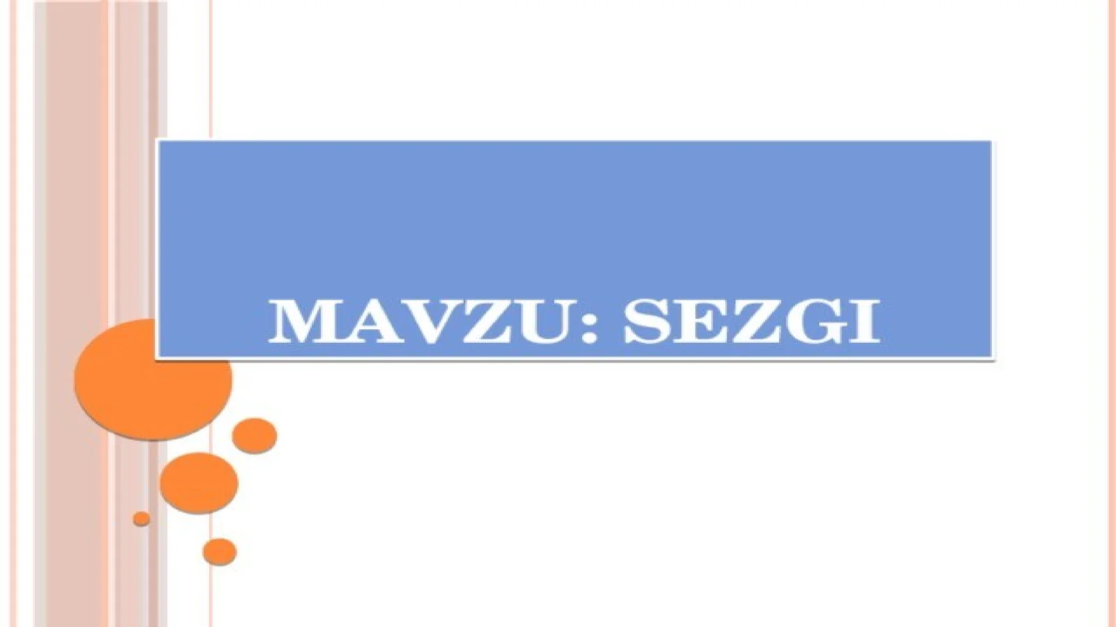 Sezgi 1