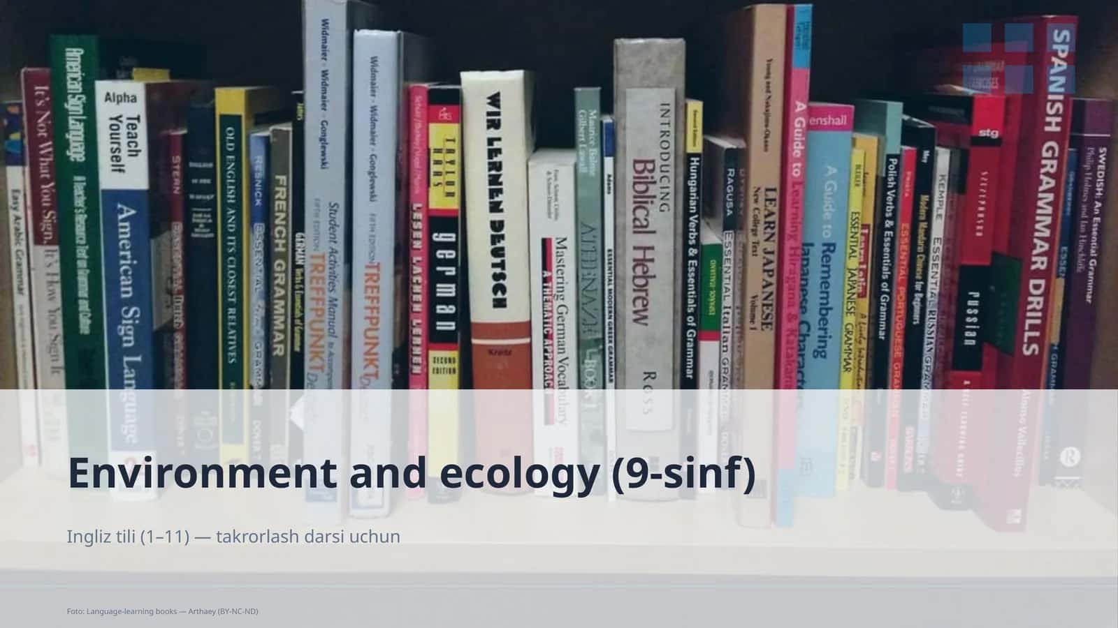 Environment and ecology (9-sinf) 1
