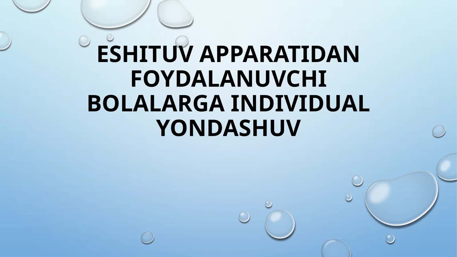 Individual yondashuv metodikasi 1