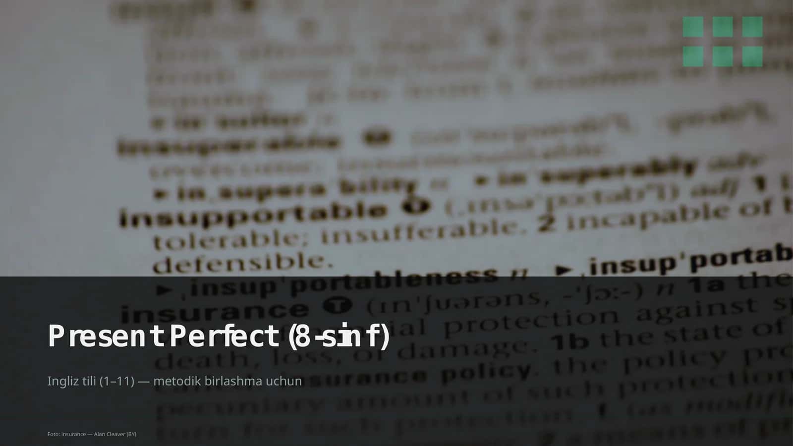 Present Perfect (8-sinf) 2