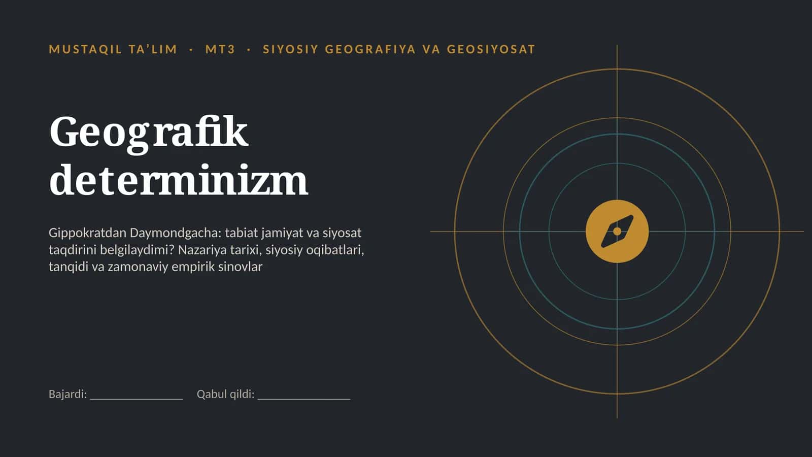 geografik determenizm 1