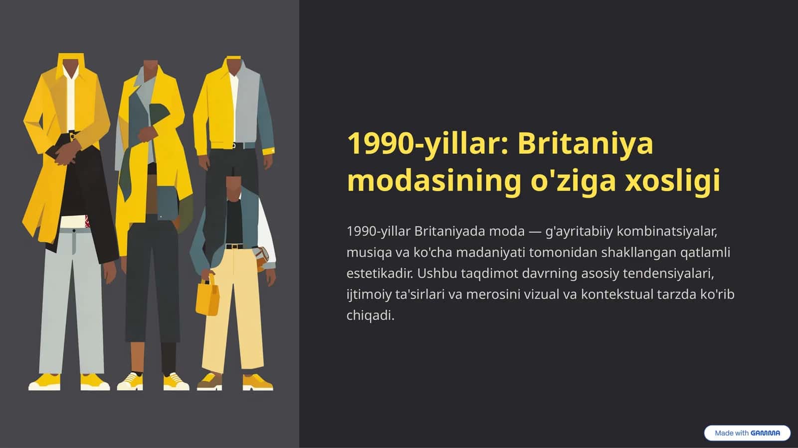 1990-yillar: Britaniya modasining o'ziga xosligi 1