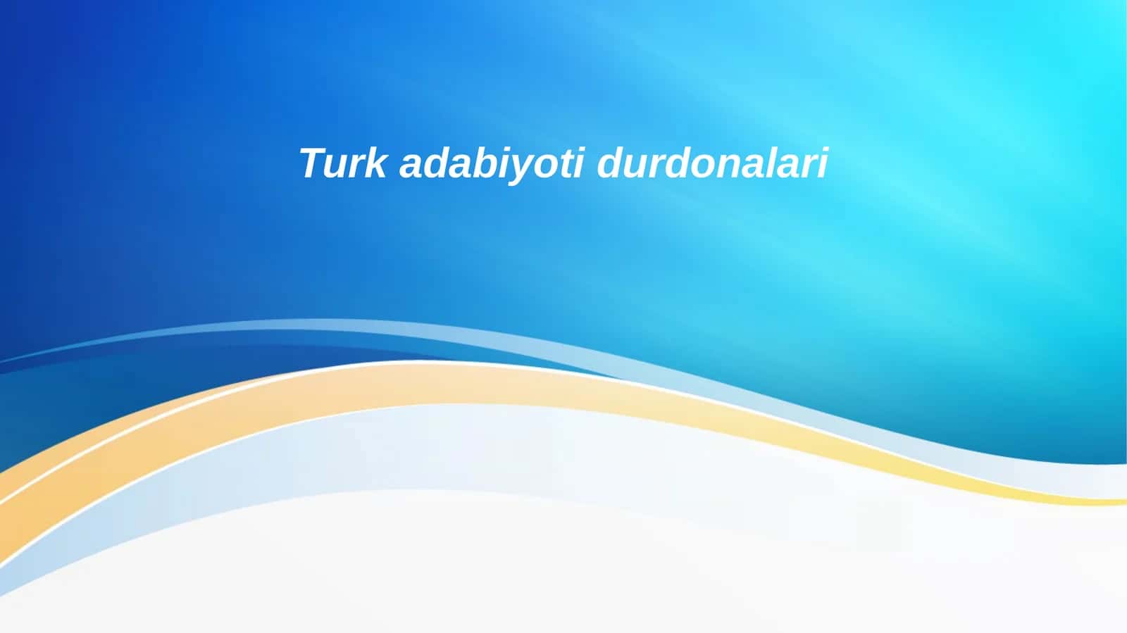 Turk adabiyoti durdonalari 1