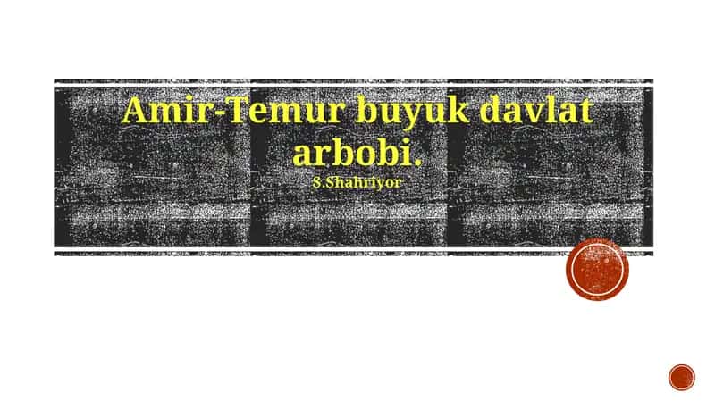 Amir-Temur buyuk davlat arbobi 1