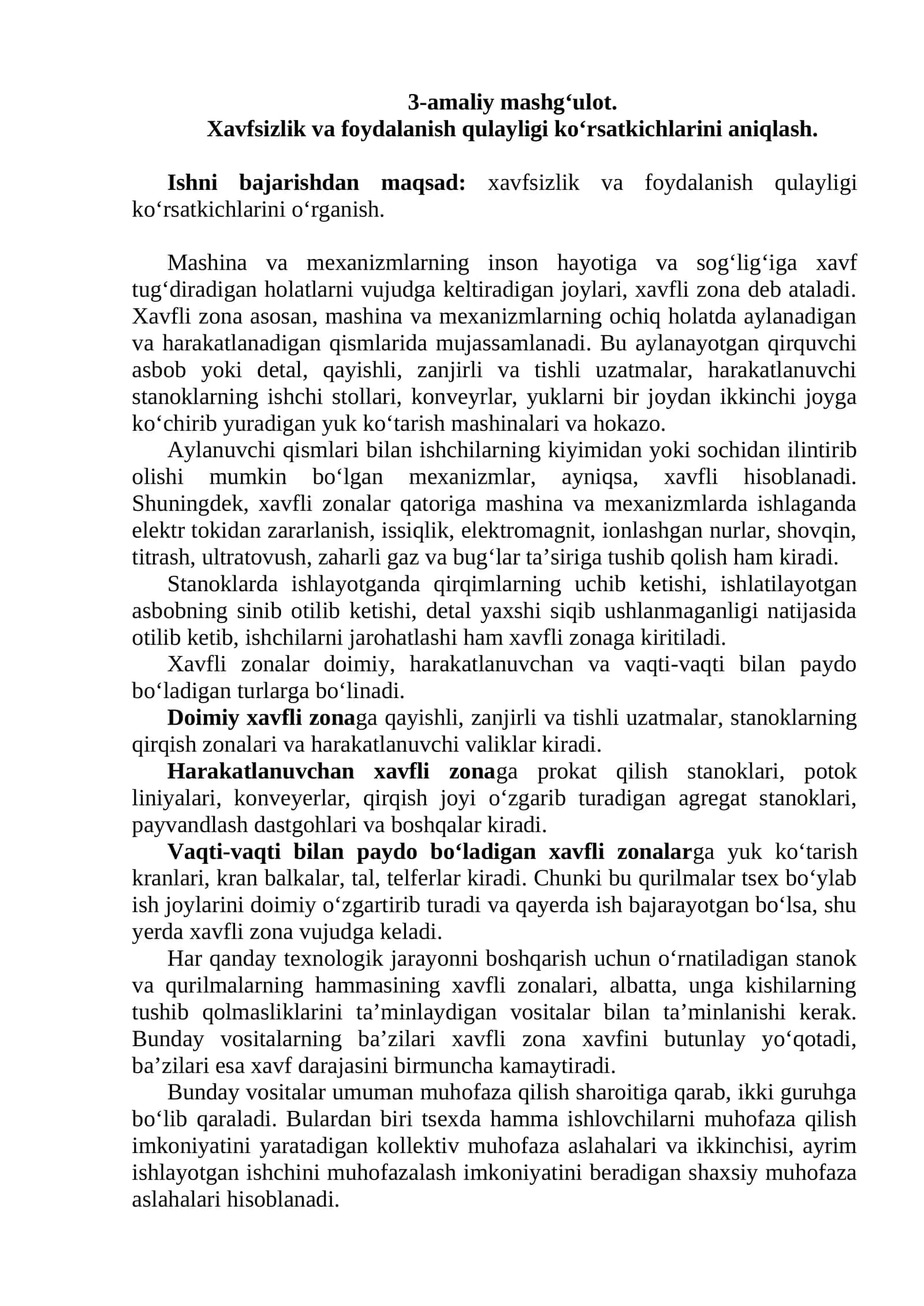 Xavfsizlik va foydalanish qulayligi ko‘rsatkichlarini aniqlash 1