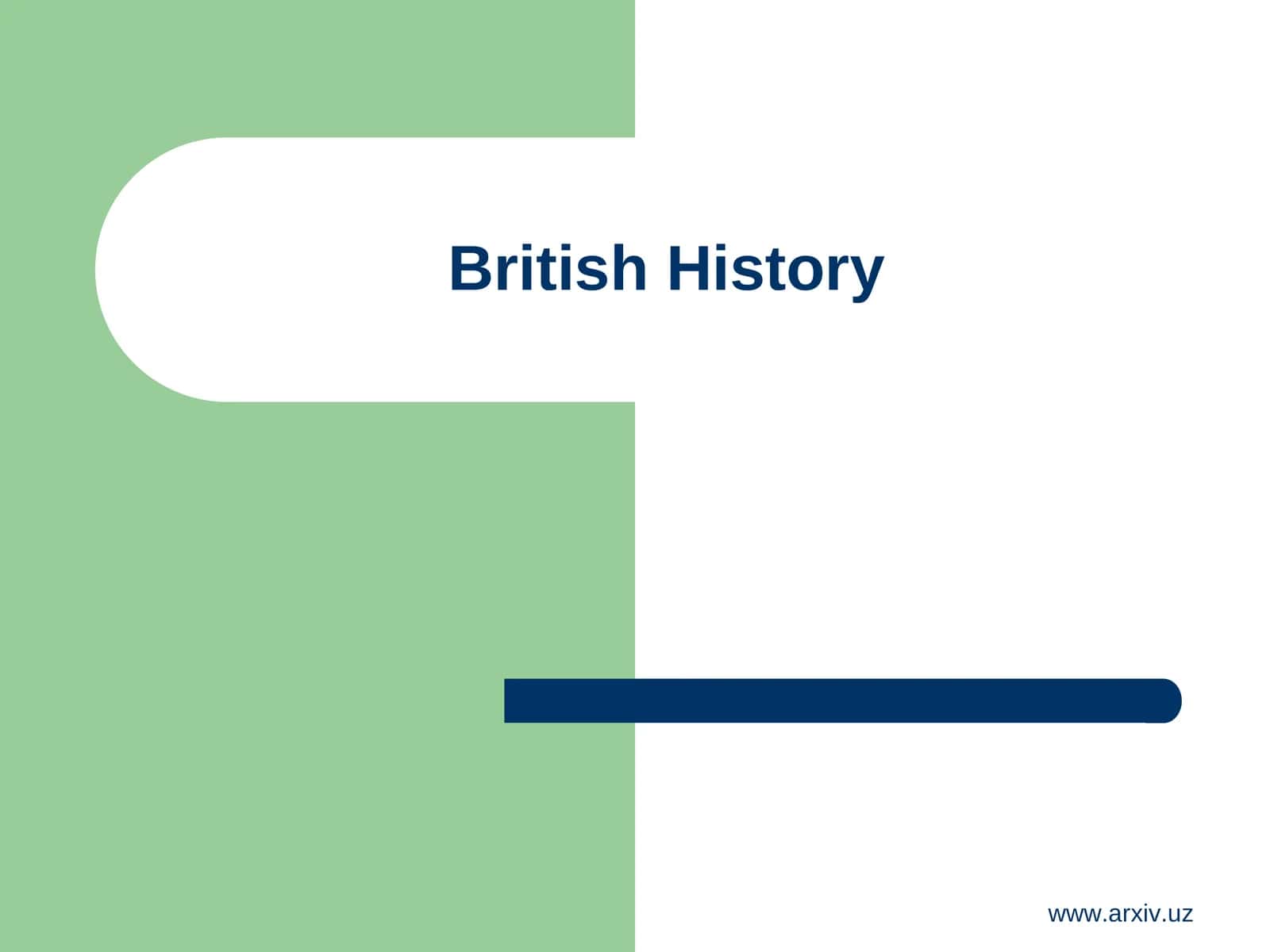 Late British History 1