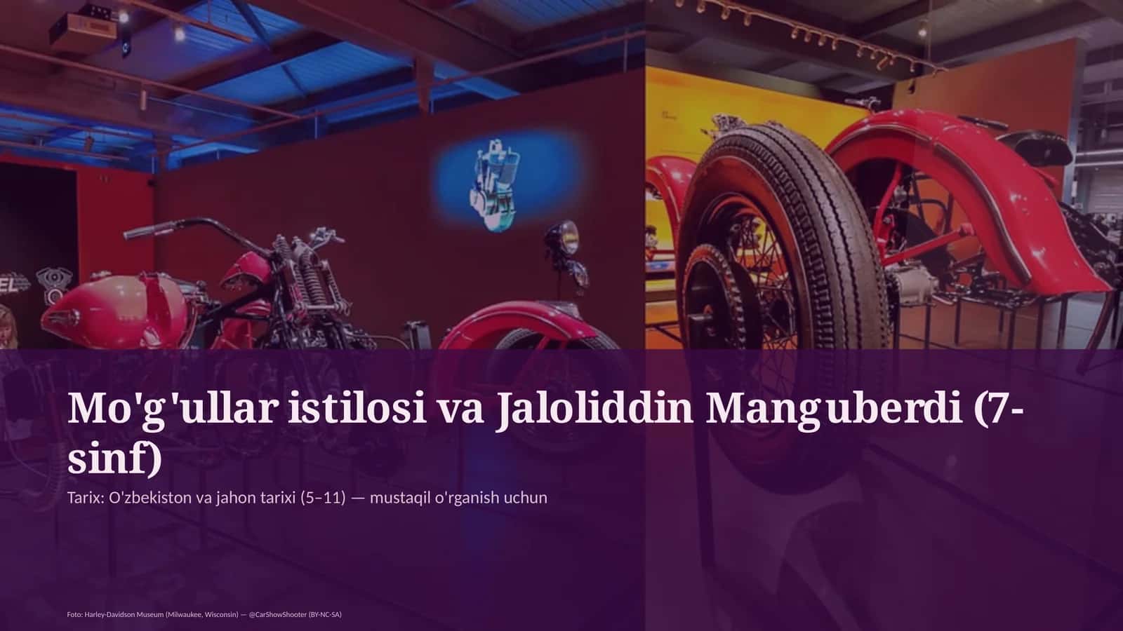 Mo'g'ullar istilosi va Jaloliddin Manguberdi (7-sinf) 1