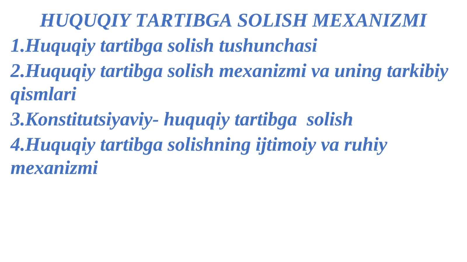 HUQUQIY TARTIBGA SOLISH MЕXANIZMI 1