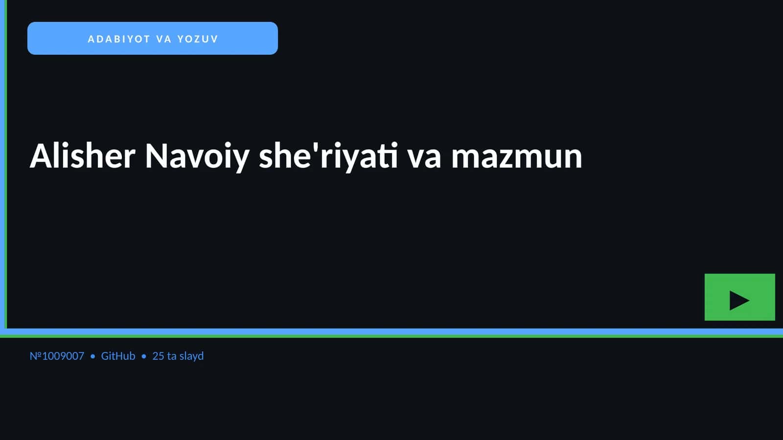 Alisher Navoiy she'riyati va mazmun 1