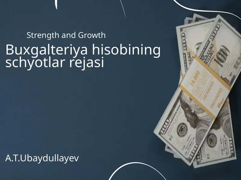 Buxgalteriyahisobiningschyotlarrejasi 1