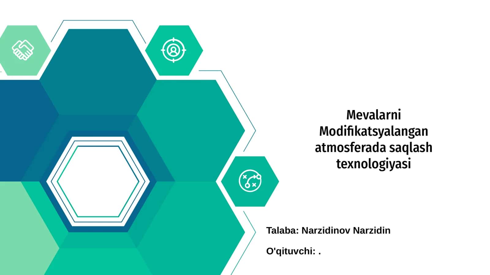 Mevalarni Modifikatsiyalangan atmosferada saqlash texnologiyasi 1
