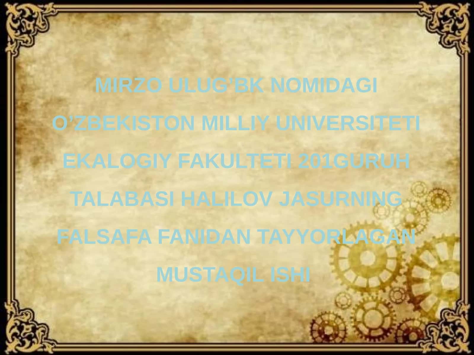 Falsafiydunyoqarashningo’zo’zinianglashdagio’rni 1