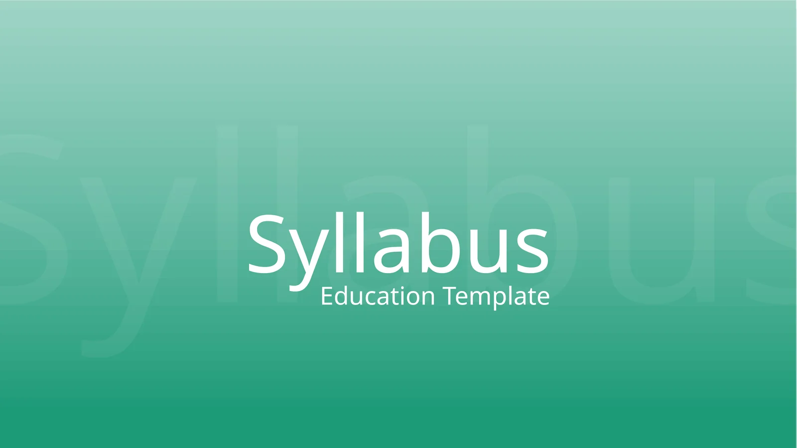 Syllabus 1