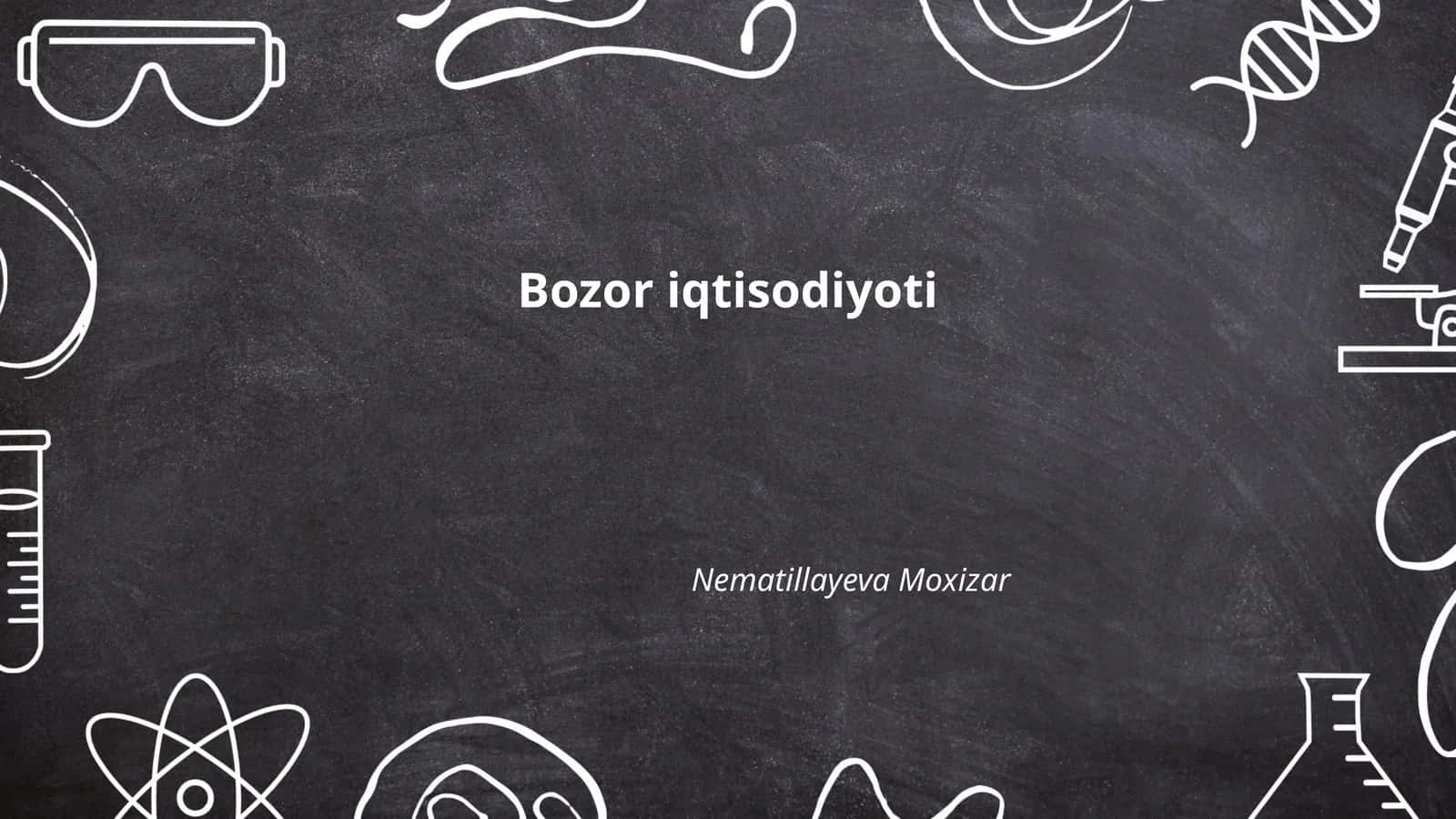 Bozor Iqtisodiyoti 1