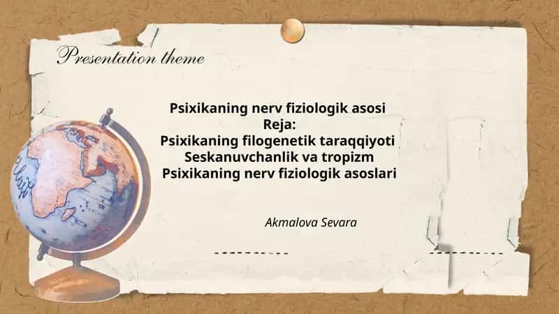 Psixikaning nerv fiziologik asosi 1