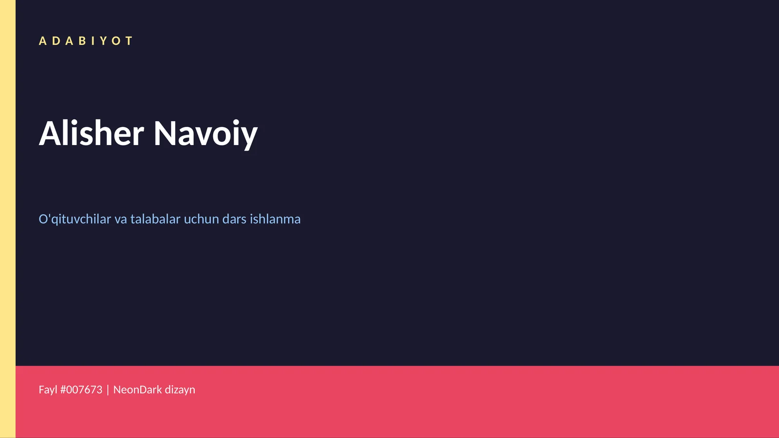 Alisher Navoiy 1