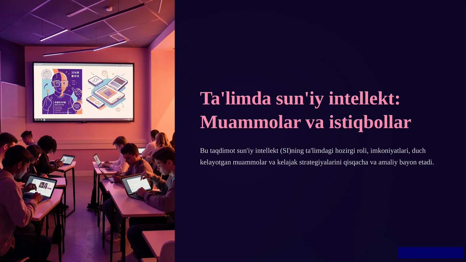 Ta'limda sun'iy intellekt: Muammolar va istiqbollar 1