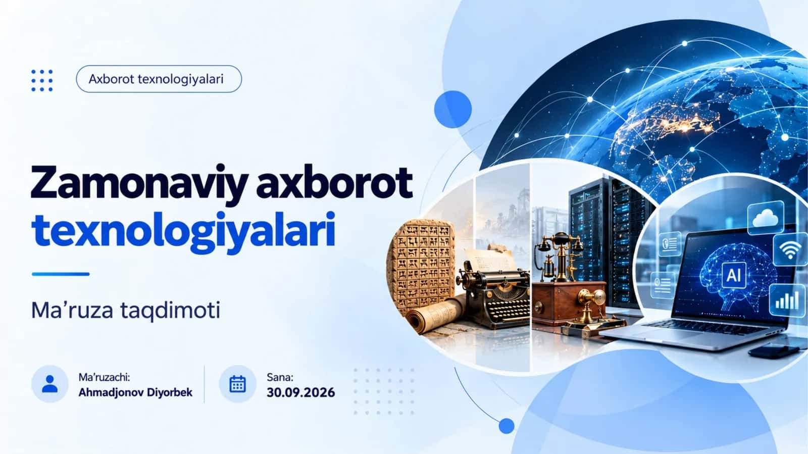 Zamonaviy axborot texnologiyalari 1