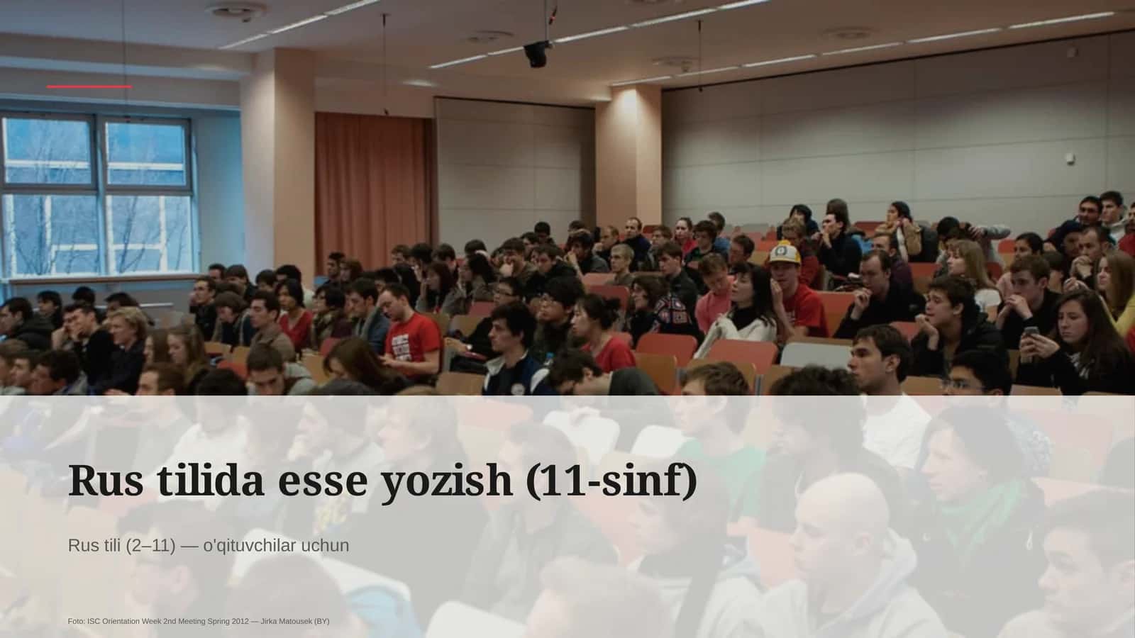 Rus tilida esse yozish (11-sinf) 1
