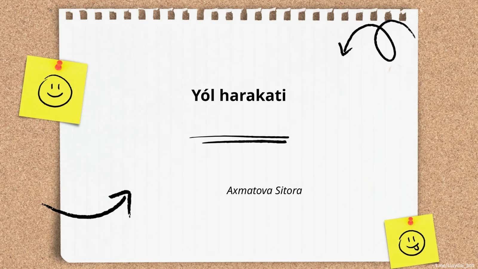 Yo'l harakati 1
