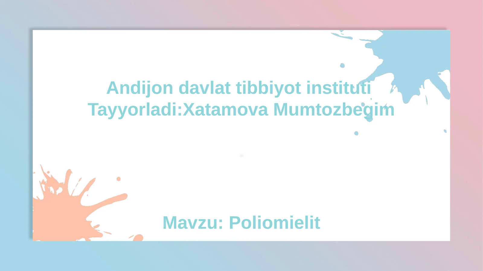 Poliomielit 1