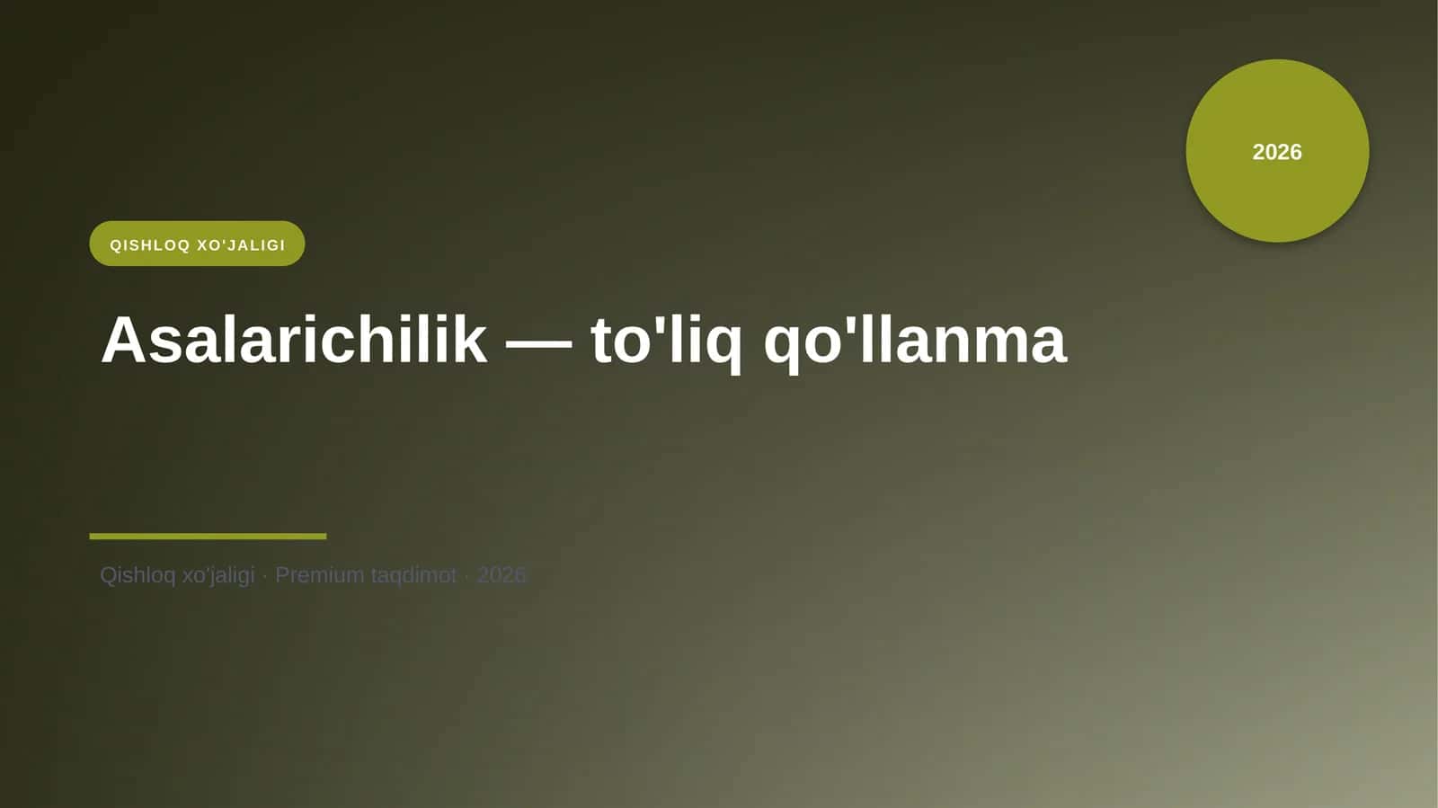 Asalarichilik — to'liq qo'llanma 1