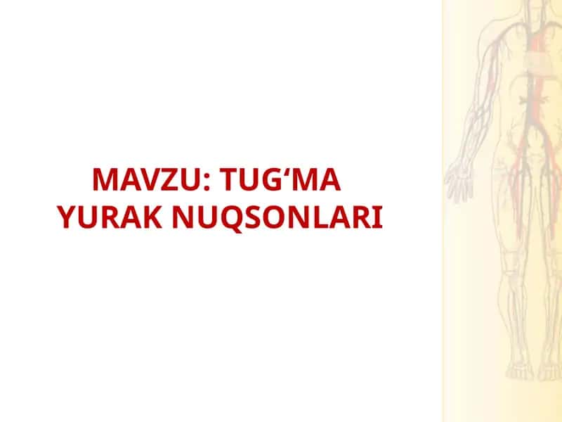 Tug‘mayurak nuqsonlari 1