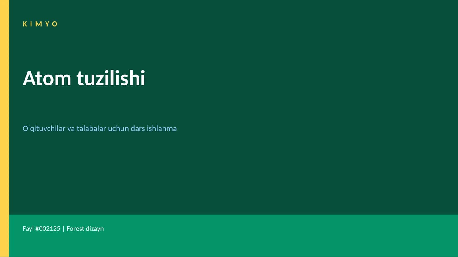 Atom tuzilishi 1