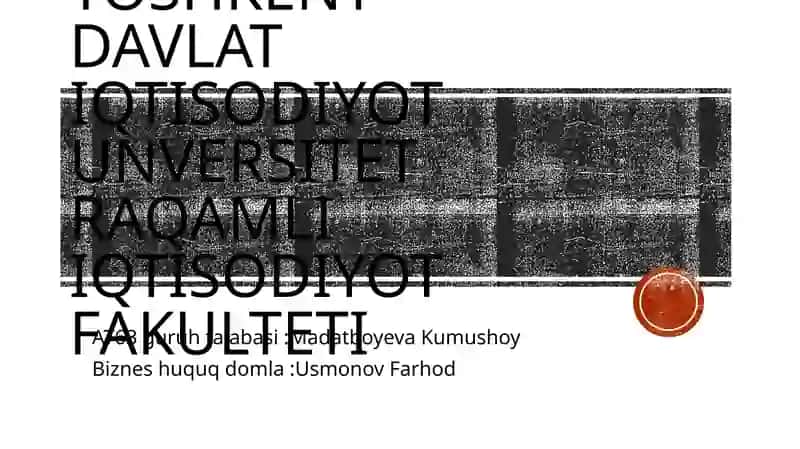 Biznessubektlariningjavobgarligi 1