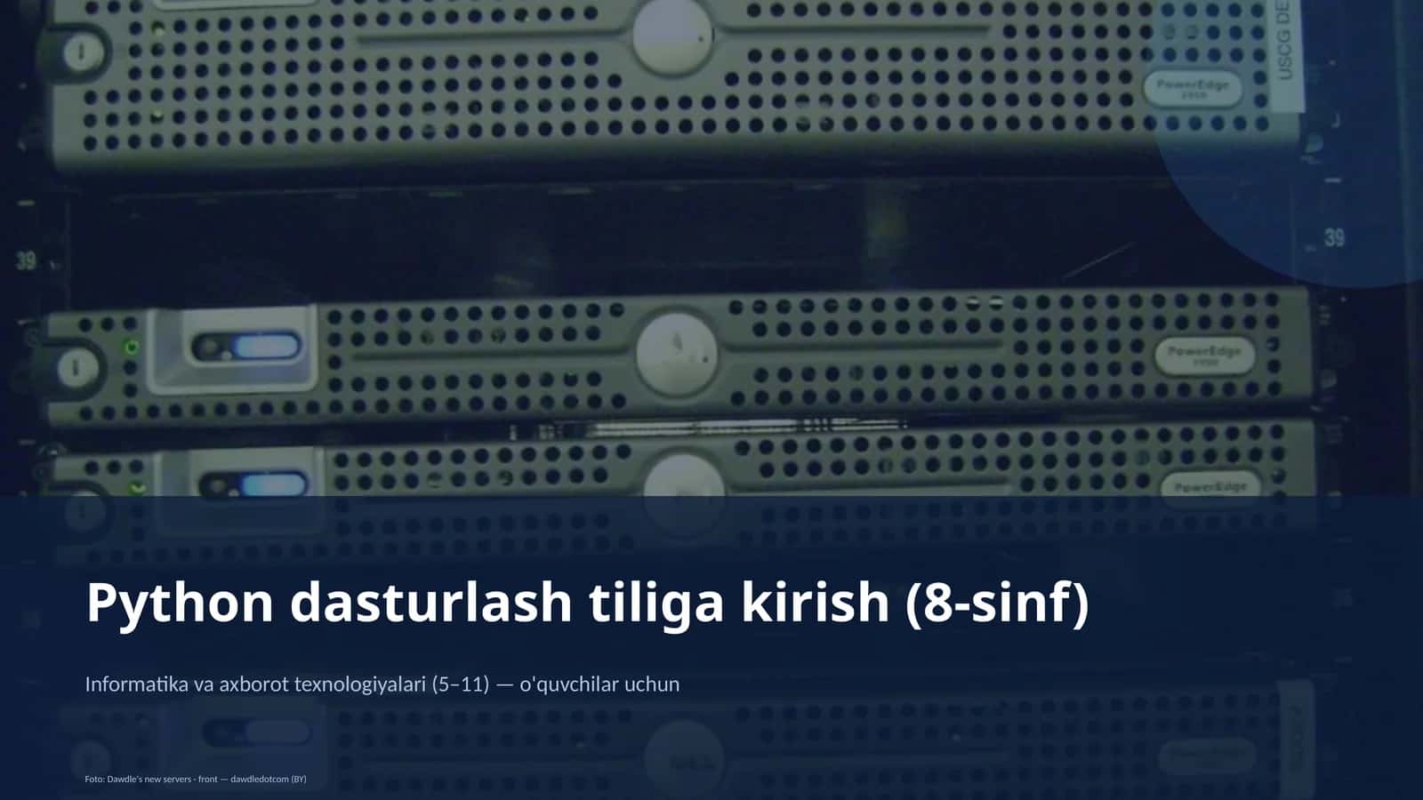 Python dasturlash tiliga kirish (8-sinf) 1