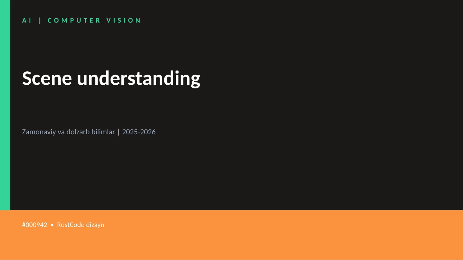 Scene understanding 1