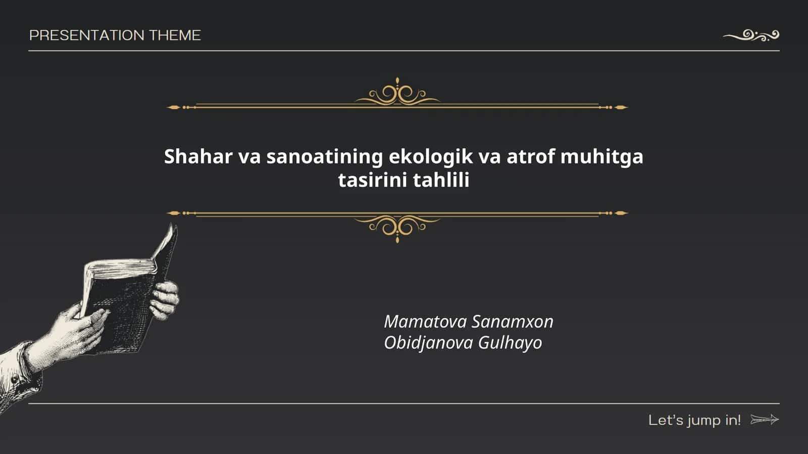 Shahar va sanoatining ekologik va atrof muhitga tasirini tahlili 1
