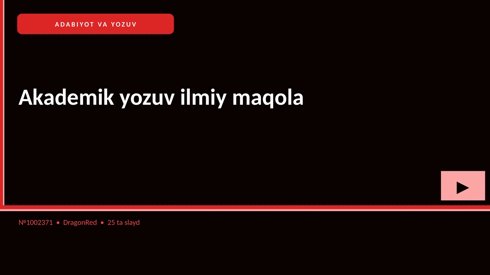 ADABIYOT VA YOZUV 1