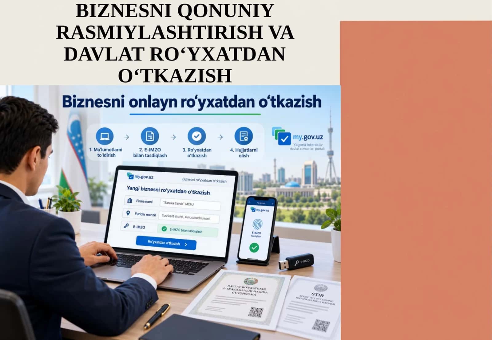Biznesni Qonuniy Rasmiylashtirish va Davlat Ro‘yxatdan O‘tkazish 1