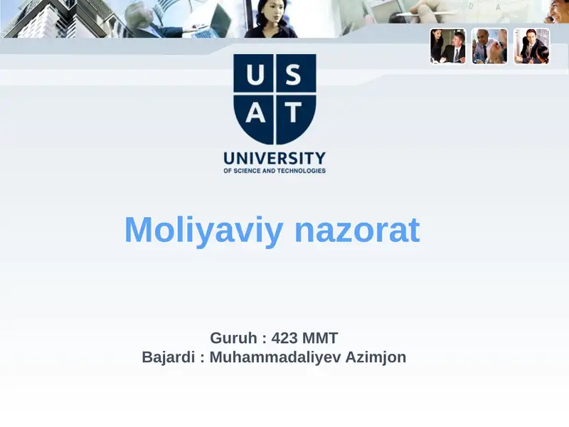 Moliyaviynazorat 1
