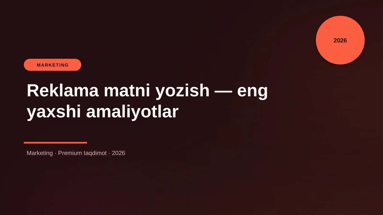 Reklama matni yozish — eng yaxshi amaliyotlar 1