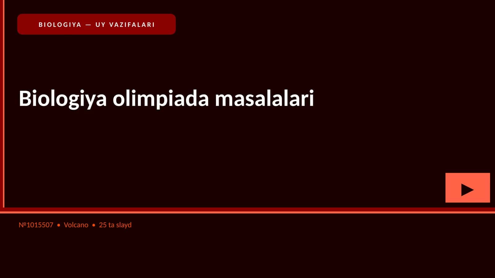 Biologiya olimpiada masalalari 1