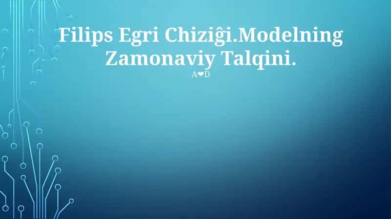 Filips Egri Chiziĝi.Modelning Zamonaviy Talqini 1