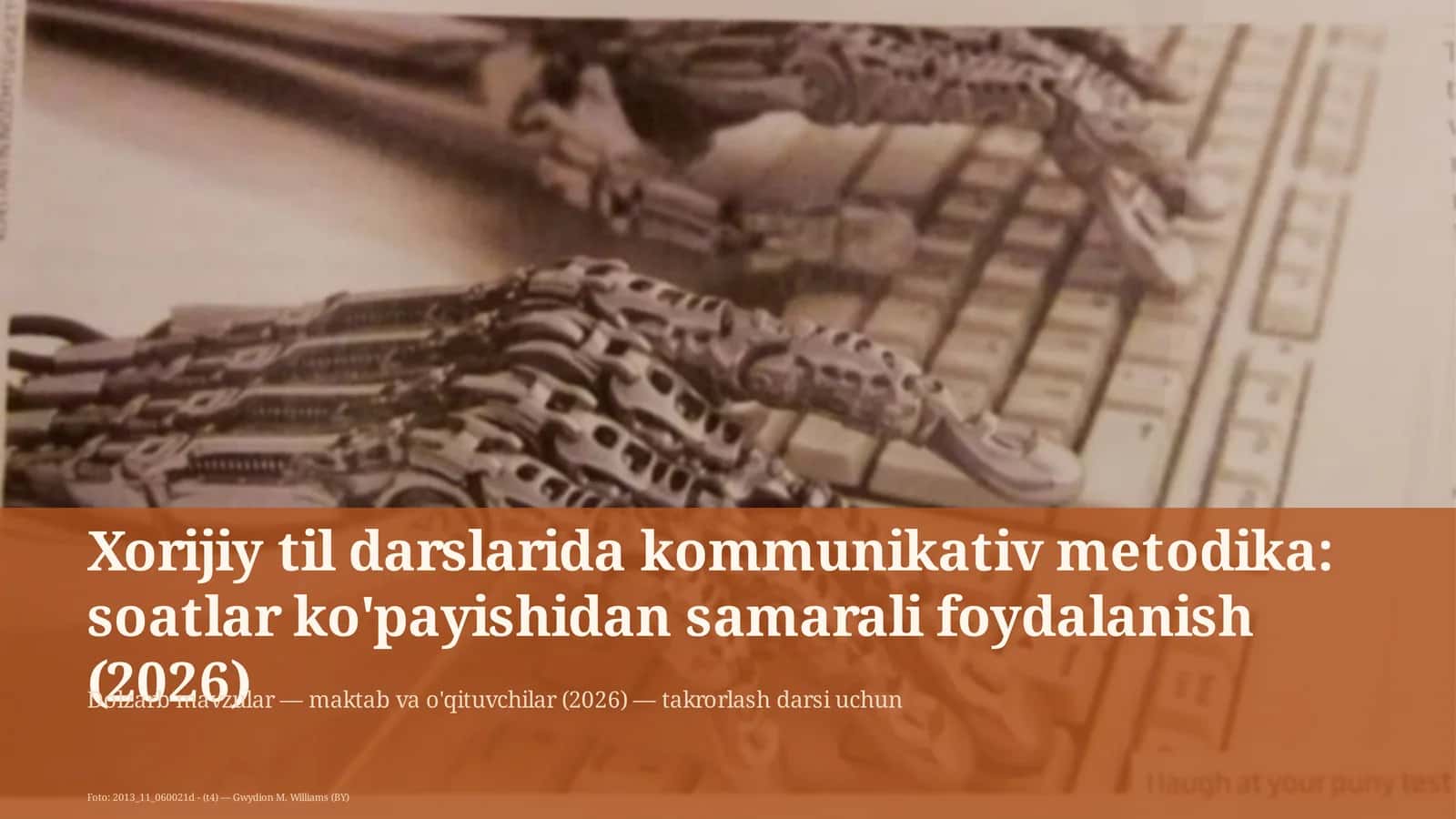 Xorijiy til darslarida kommunikativ metodika 3