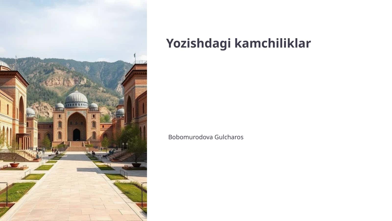 Yozishdagi kamchiliklar 1