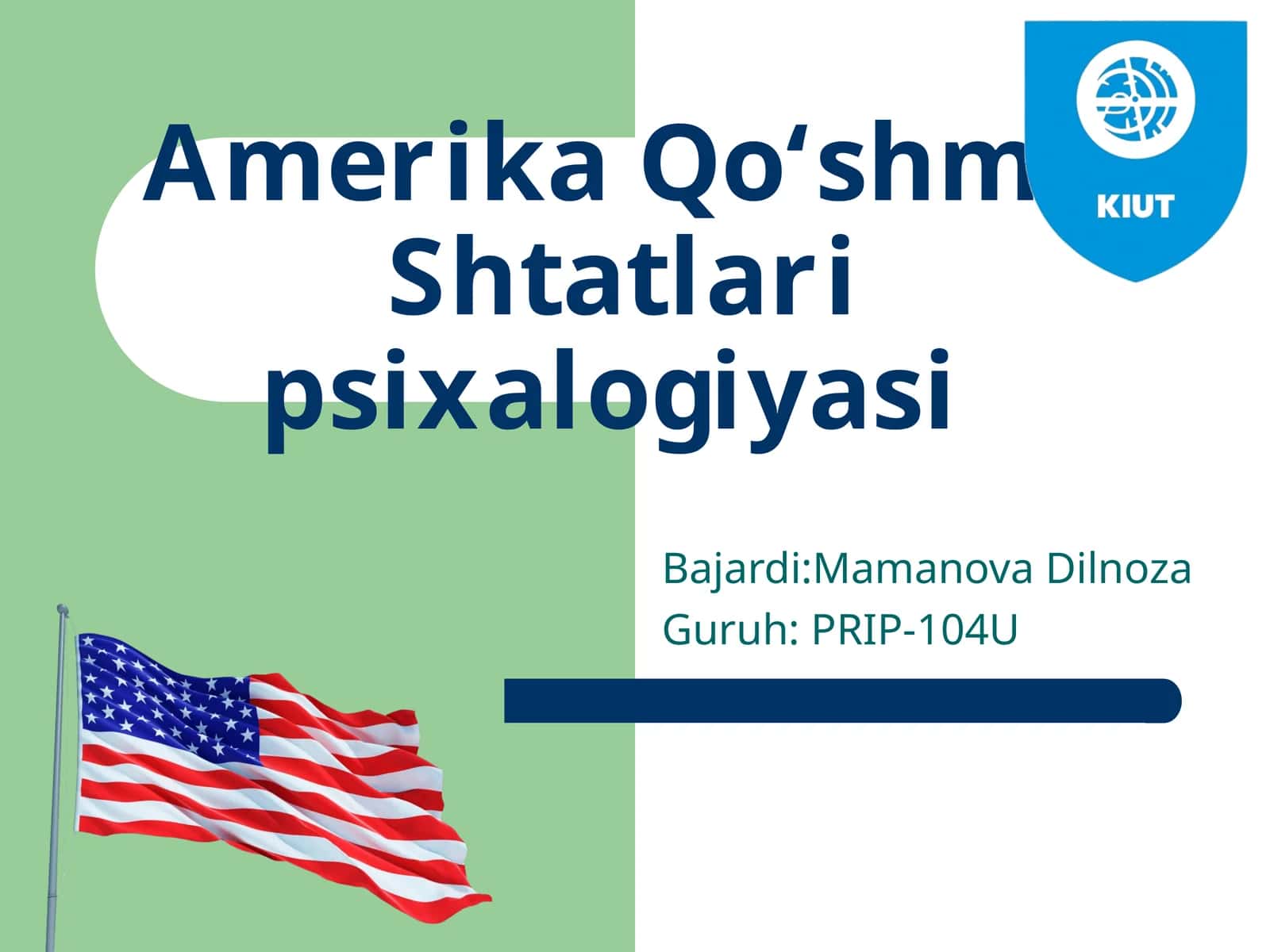 Amerika Qo‘shma Shtatlari psixalogiyasi 1